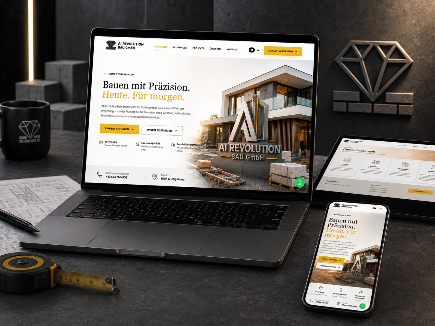 AI Revolution Bau GmbH Website