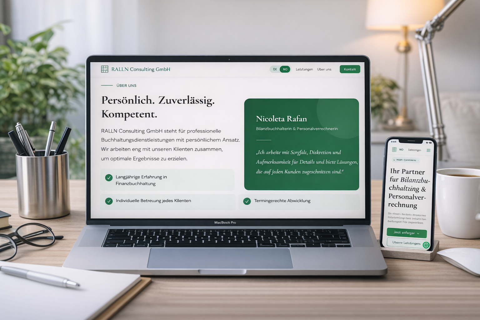 RALLN Consulting GmbH Website